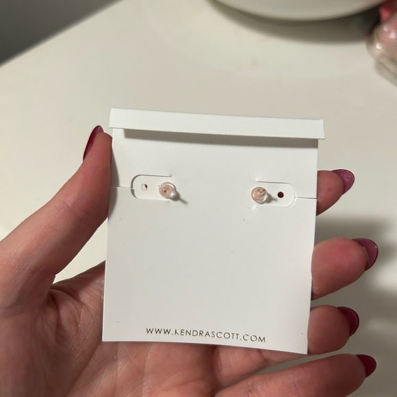 Kendra Scott Blush Pink Drusy Earrings - Rose gold - Picture 2 of 2